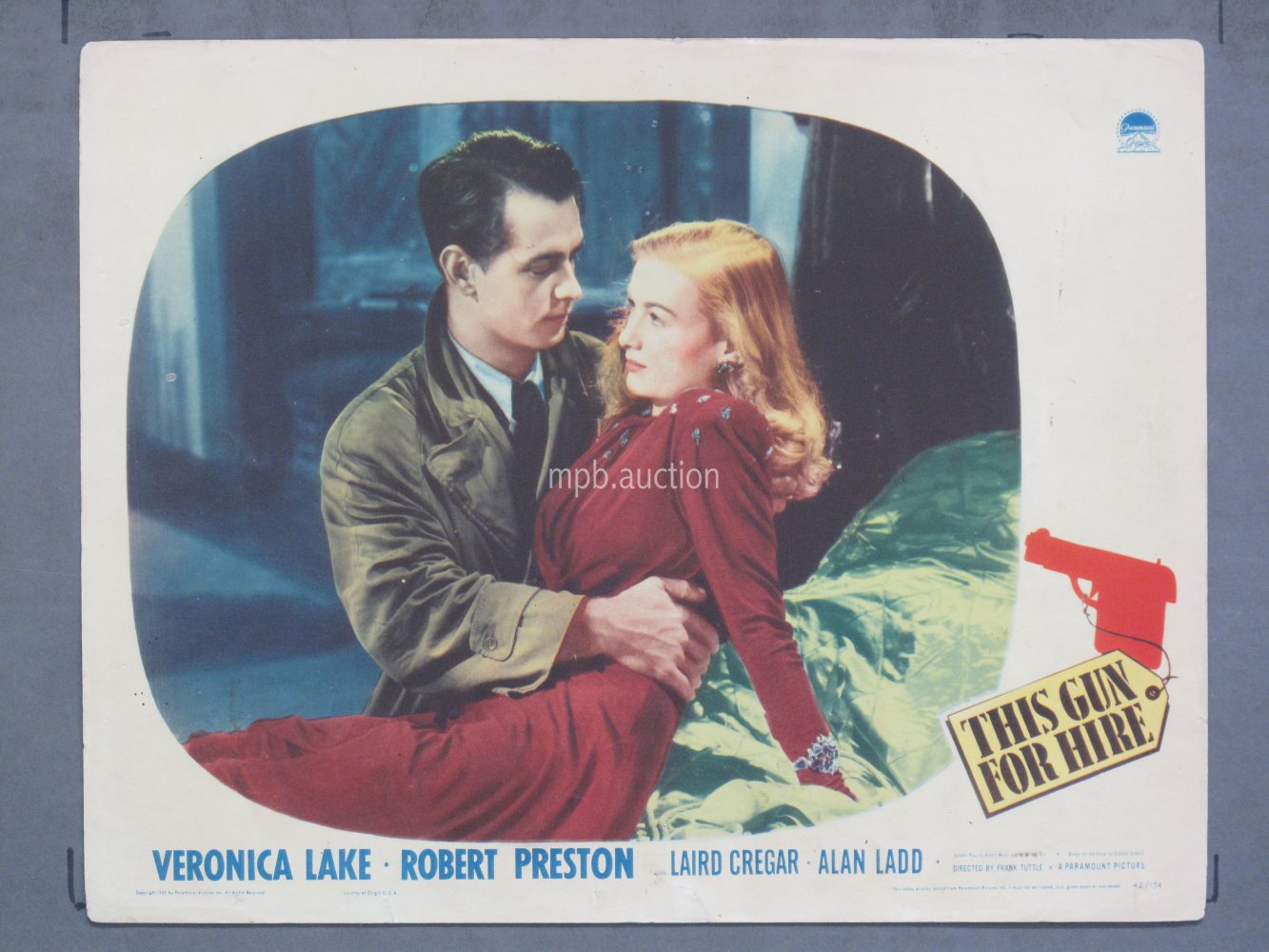 THIS GUN FOR HIRE (1942) Lobby Card Poster