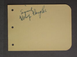 MELVYN DOUGLAS AUTOGRAPH (1930s) Signed Autograph Book Page