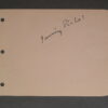 IRVING PICHEL AUTOGRAPH ? RARE! (1930s) Signed Autograph Book Page