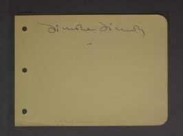 SIMONE SIMON AUTOGRAPH (1940s) Signed Autograph Book Page