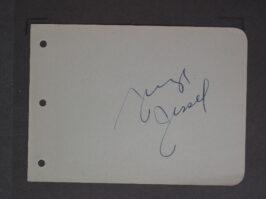 GEORGE JESSEL AUTOGRAPH (1930s) Signed Autograph Book Page