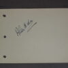 ALAN HALE SR. AUTOGRAPH (1930s) Signed Autograph Book Page