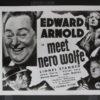 MEET NERO WOLFE (1936) 8x10 Still Photo