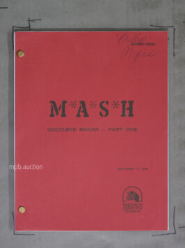 MASH - GOOD-BYE RADAR PART ONE (1979)  Original Film Script
