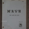 MASH - HEY, LOOK ME OVER (1982)  Original Film Script